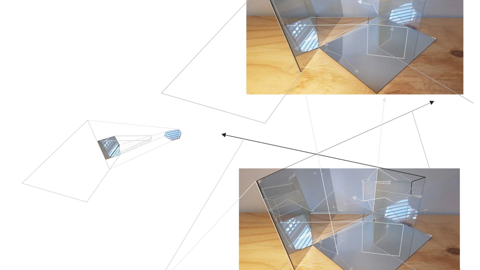 Mapping light interactions on reflective surfaces